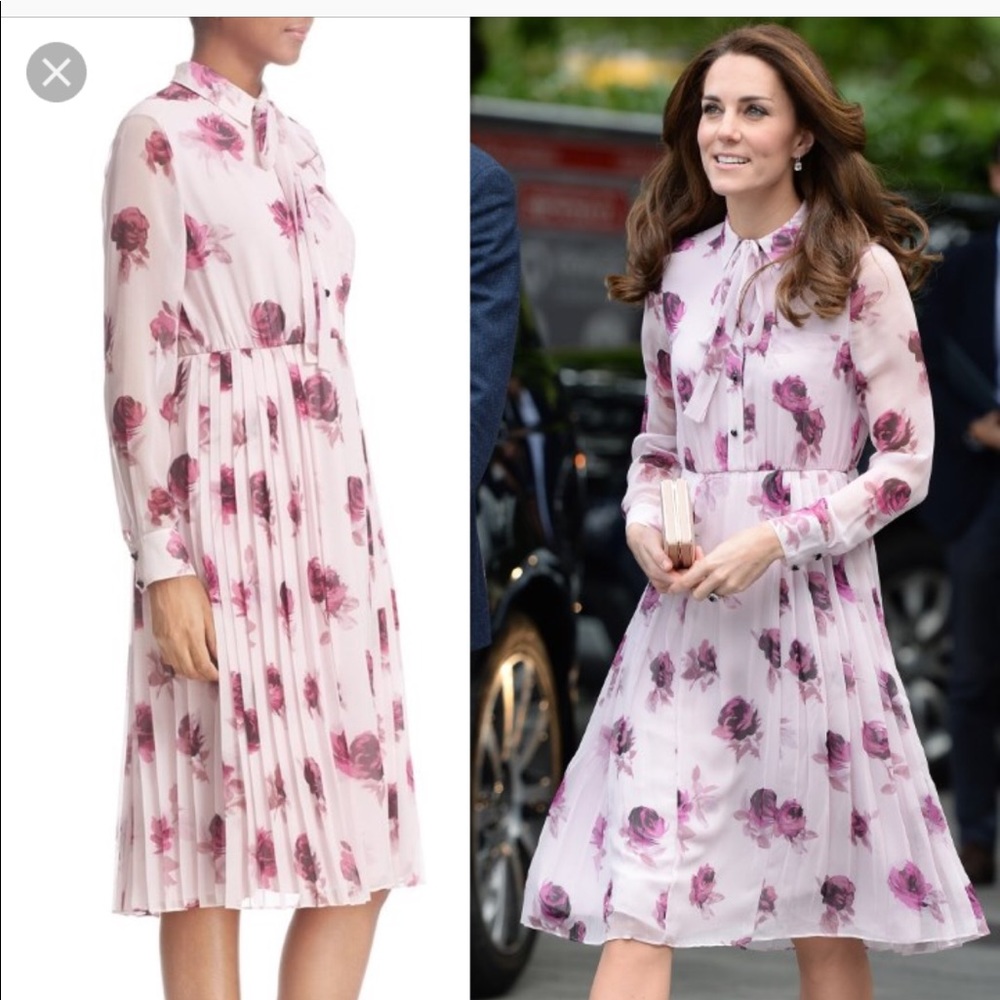 No offers!! Kate Spade Encore rose silk dress sz 4